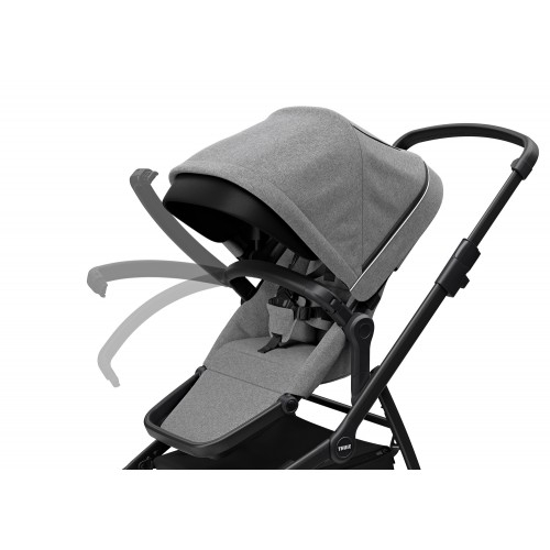 Poussette Thule Sleek - Châssis Black/ Grey Melange