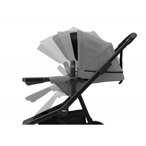Poussette Thule Sleek - Châssis Black/ Grey Melange