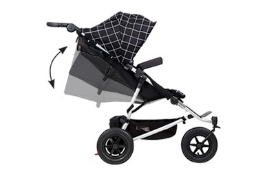 Poussette Double Mountain Buggy Duet V3.2 - Black + 2 Cocoon V2