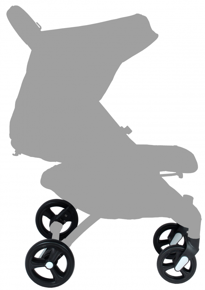 Poussette tout 2025 chemin 4 roues