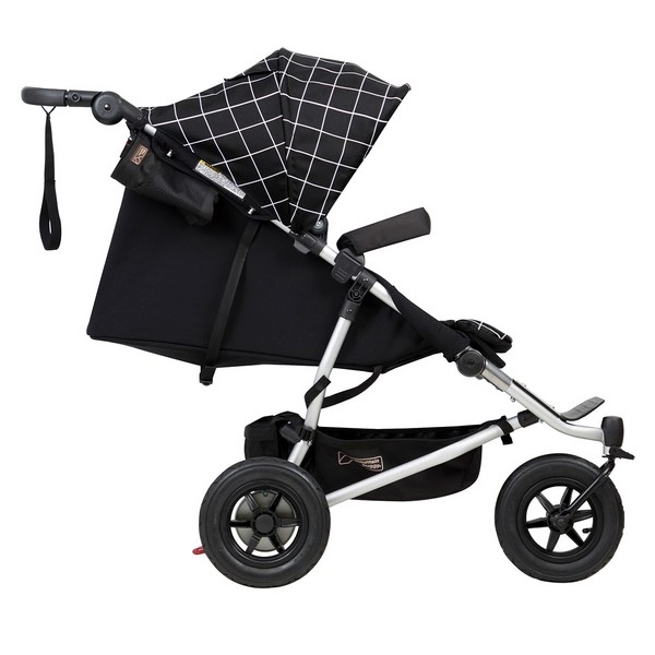 Poussette Double Mountain Buggy Duet V3.2 - Silver + Nacelle Jumeaux