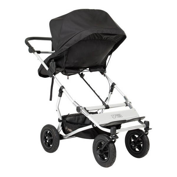 Poussette Double Mountain Buggy Duet V3.2 Luxury Edition - Herringbone + Nacelle Jumeaux
