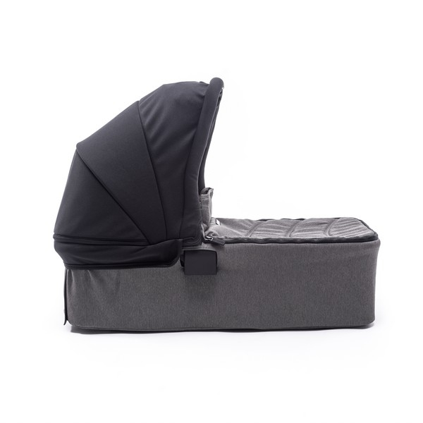 Poussette Double Baby Monsters Easy Twin 4 - Châssis Black + 2 Nacelles - Canopys Noir