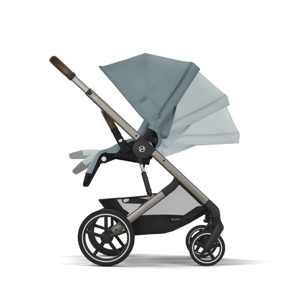 Poussette Tout-Terrain Balios S Lux 2024 - Châssis Taupe et Siège Stormy Blue - CYBEX - Stormy Blue