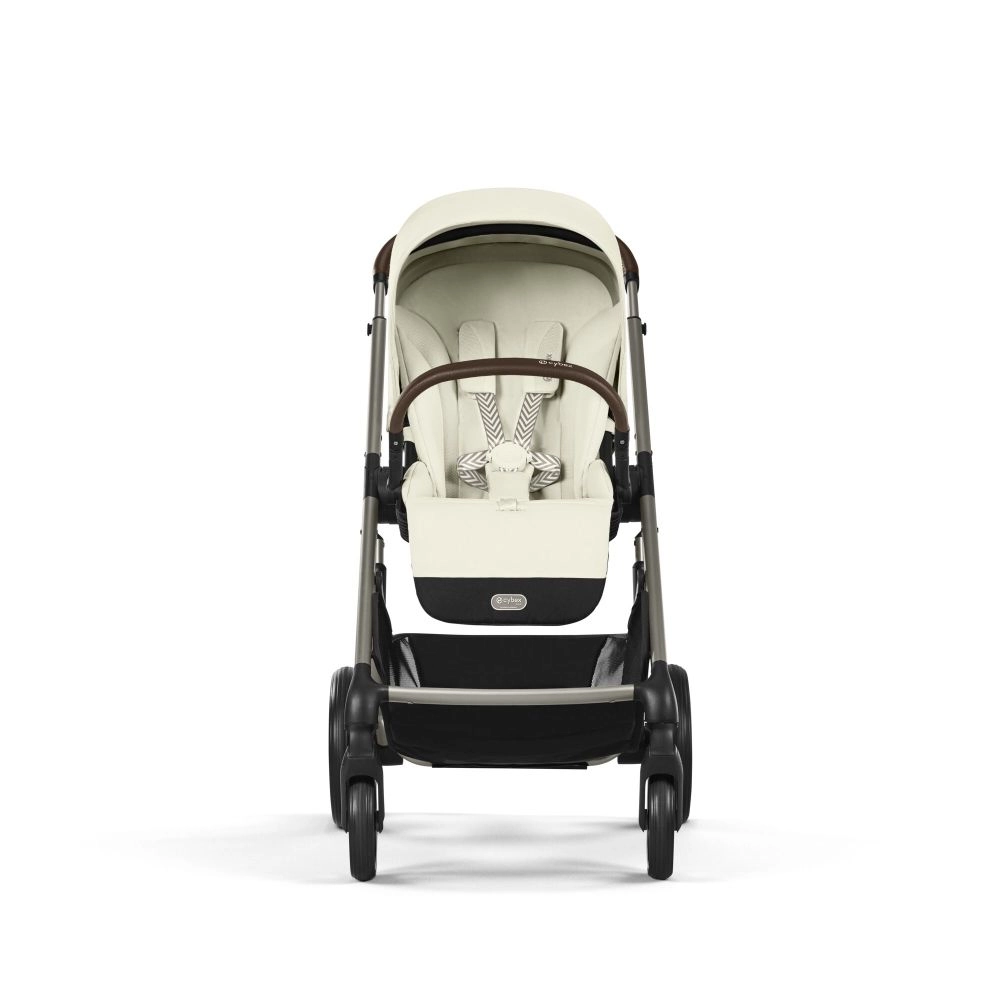 Poussette Tout-Terrain Balios S Lux 2024 - Châssis Taupe et Siège Seashell Beige - CYBEX - Seashell Beige
