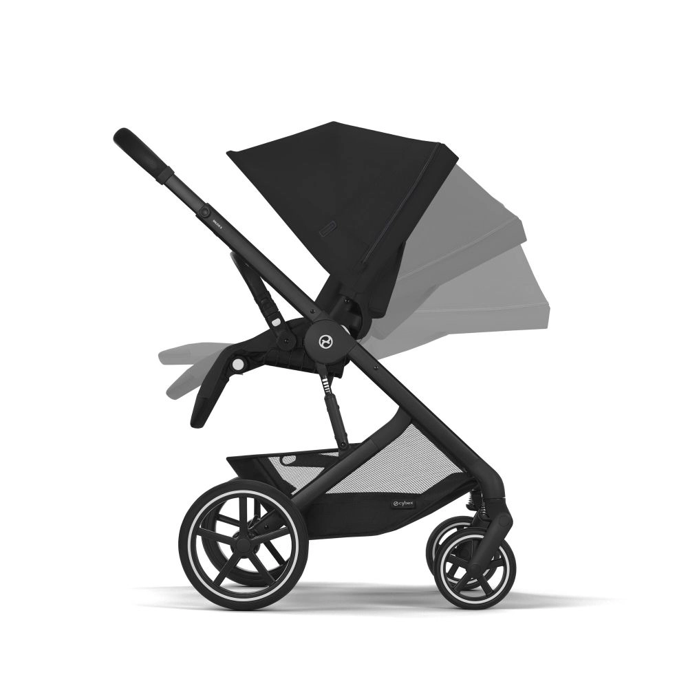 Poussette Tout-Terrain Balios S Lux 2024 - Châssis Noir et Siège Moon Black - CYBEX - Moon Black