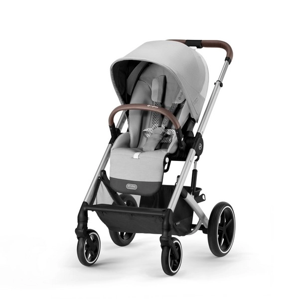 Poussette double évolutive Cybex Gazelle S - 2 nacelles Soho Grey - Châssis  Taupe