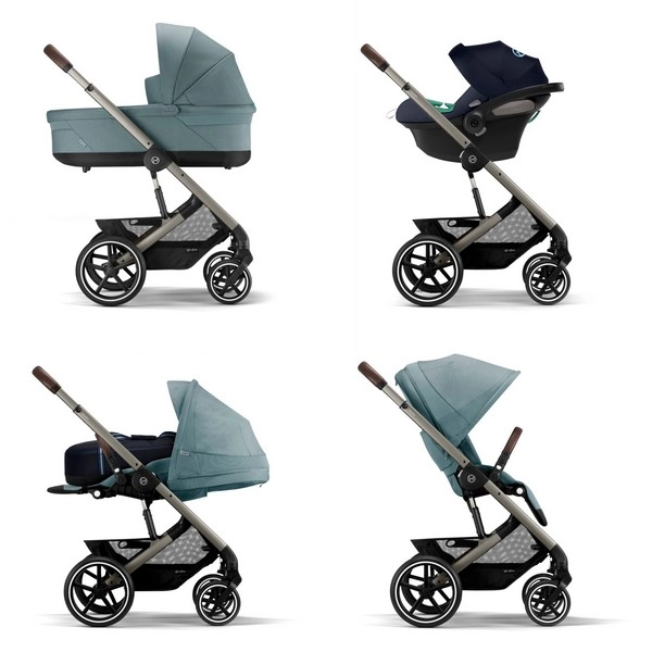 Poussette Cybex Balios S Lux 2 TPE - Stormy Blue + Nacelle Cot S Lux