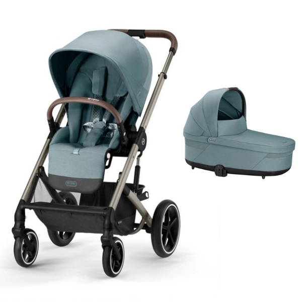 Poussette Cybex Balios S Lux 2 TPE - Stormy Blue + Nacelle Cot S Lux