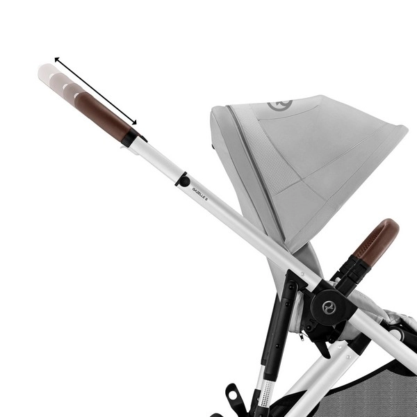 Poussette Double Cybex Gazelle S2 (Poussette + Seconde Assise) SLV - Stone Grey