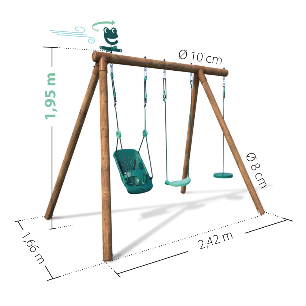 Balançoire Soulet - rond Tiago (Nouvelle Version)