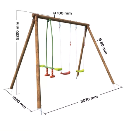 Balancoire Soulet - rond Polo