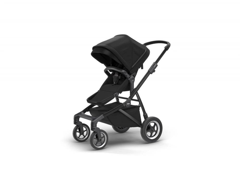 Poussette Thule Sleek - Châssis Black + Nacelle - Midnight Black