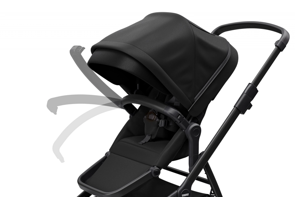 Poussette Thule Sleek - Châssis Black + Nacelle - Midnight Black
