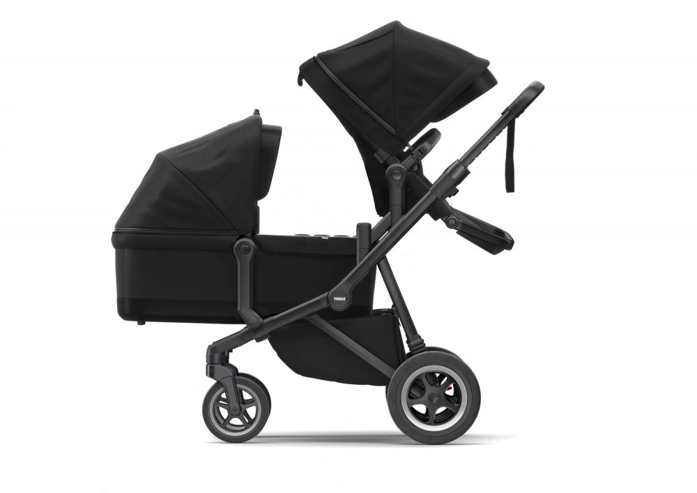 Poussette Thule Sleek - Châssis Black + Nacelle - Midnight Black