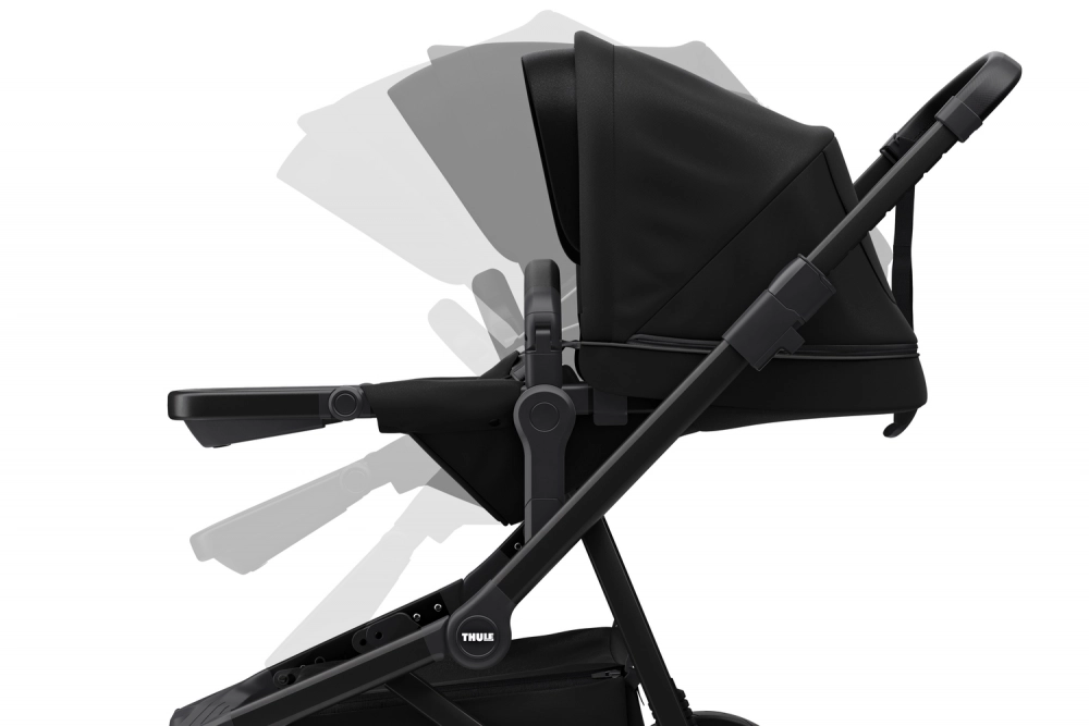 Poussette Thule Sleek - Châssis Black + Nacelle - Midnight Black