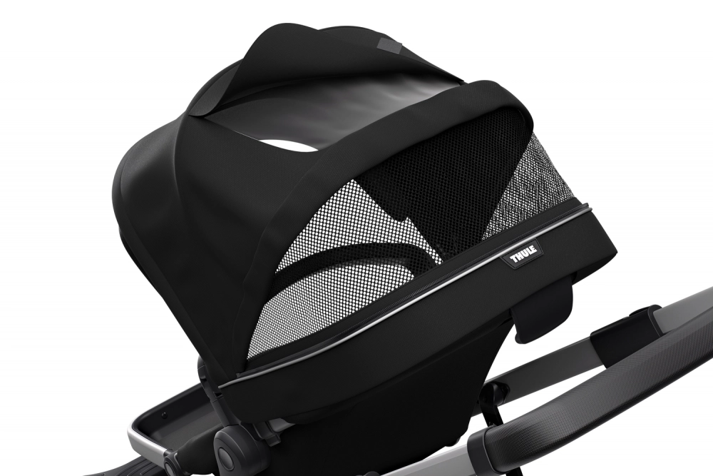 Poussette Thule Sleek - Châssis Silver + Nacelle - Midnight Black
