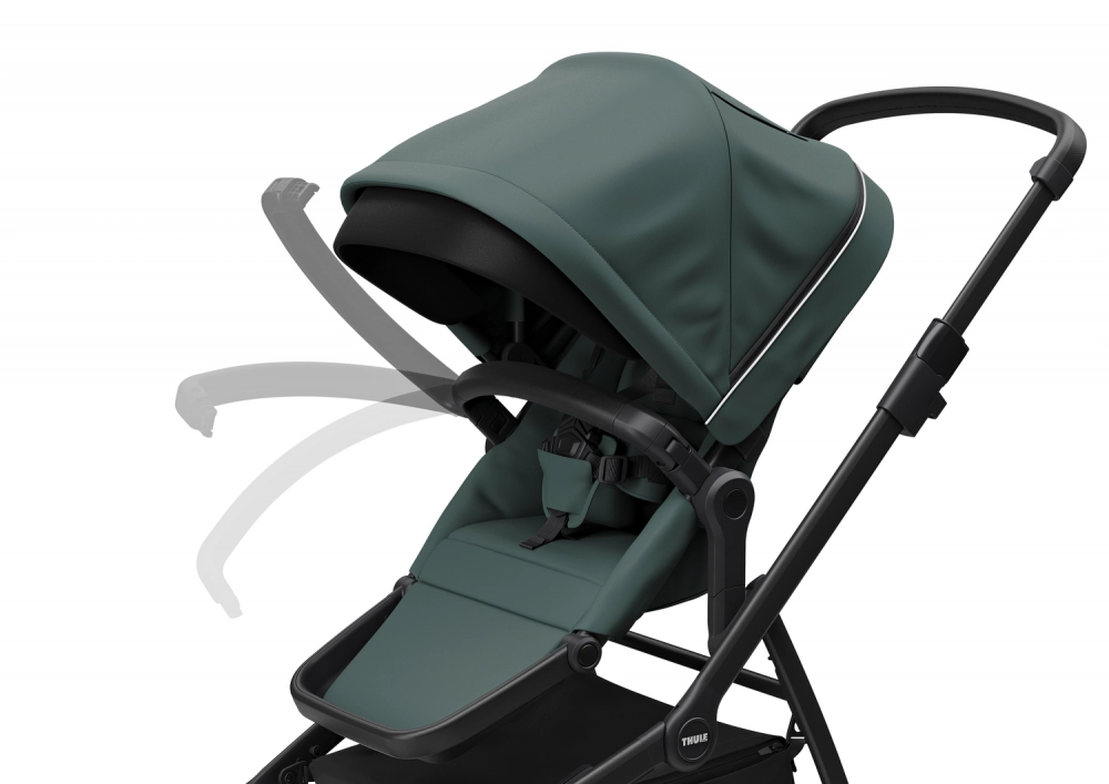 Poussette Thule Sleek - Châssis Black + Nacelle - Mallard Green