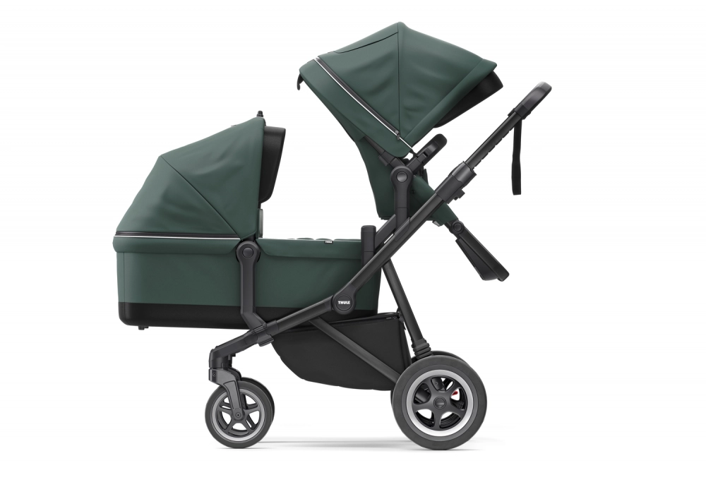 Poussette Thule Sleek - Châssis Black + Nacelle - Mallard Green