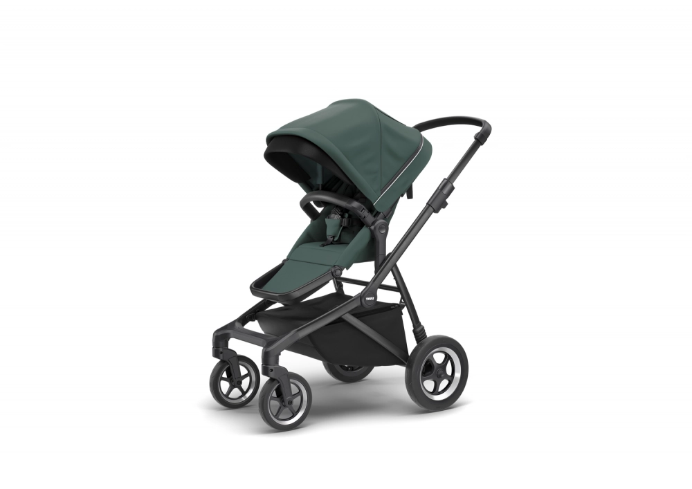 Poussette Thule Sleek - Châssis Black + Nacelle - Mallard Green