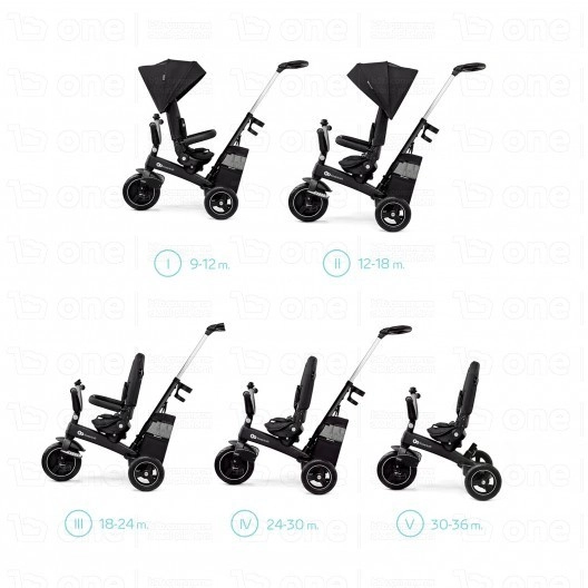 Tricycle EASYTWIST - Kinderkraft - noir