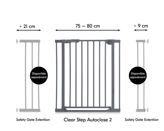 Barrière de Sécurité Hauck Clear Step Autoclose 2