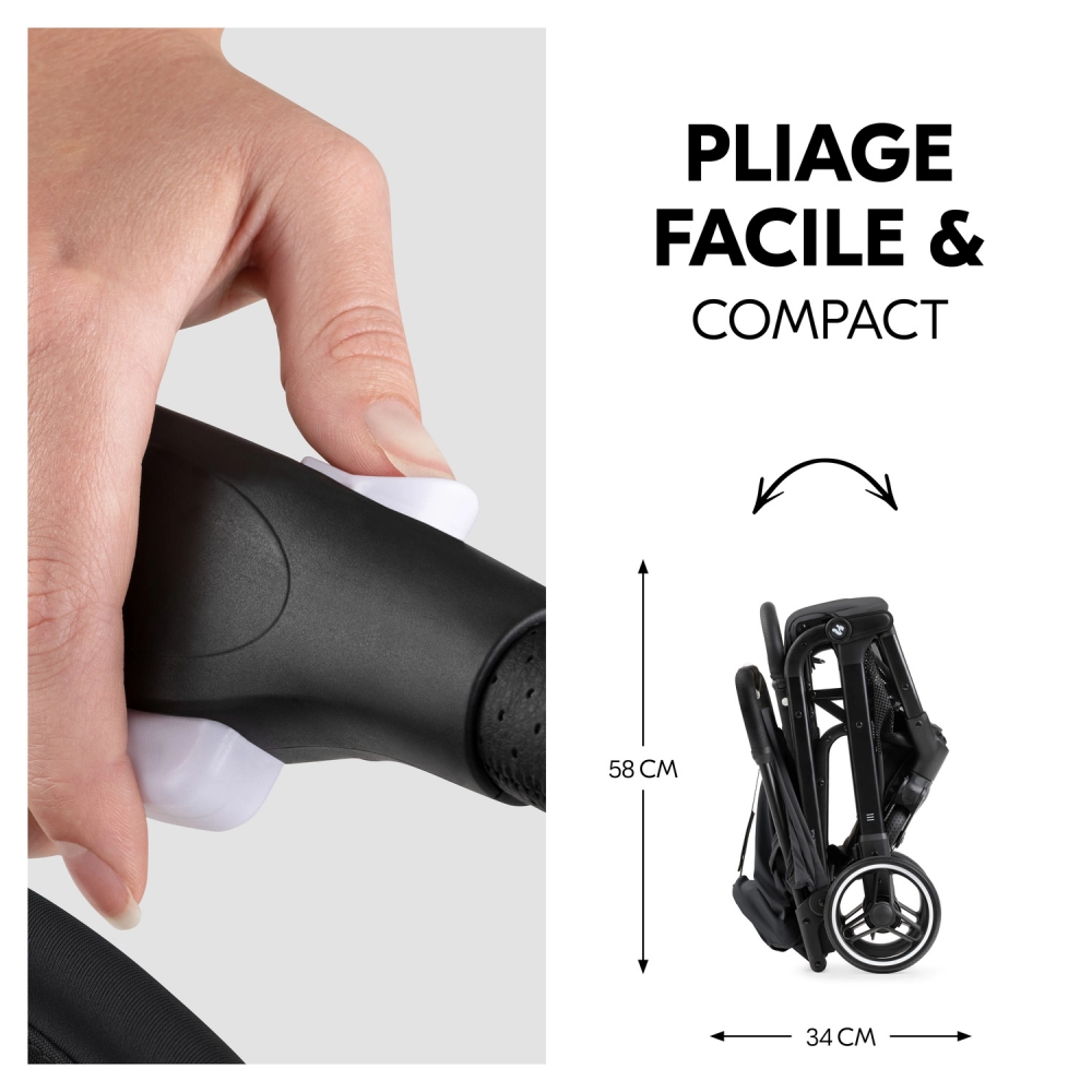 Poussette Hauck Travel N Care Plus - Black