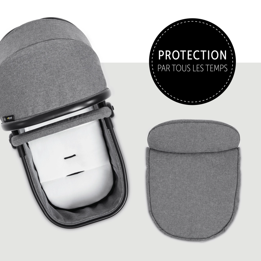 Poussette Double Hauck Atlantic Twin - Melange Grey