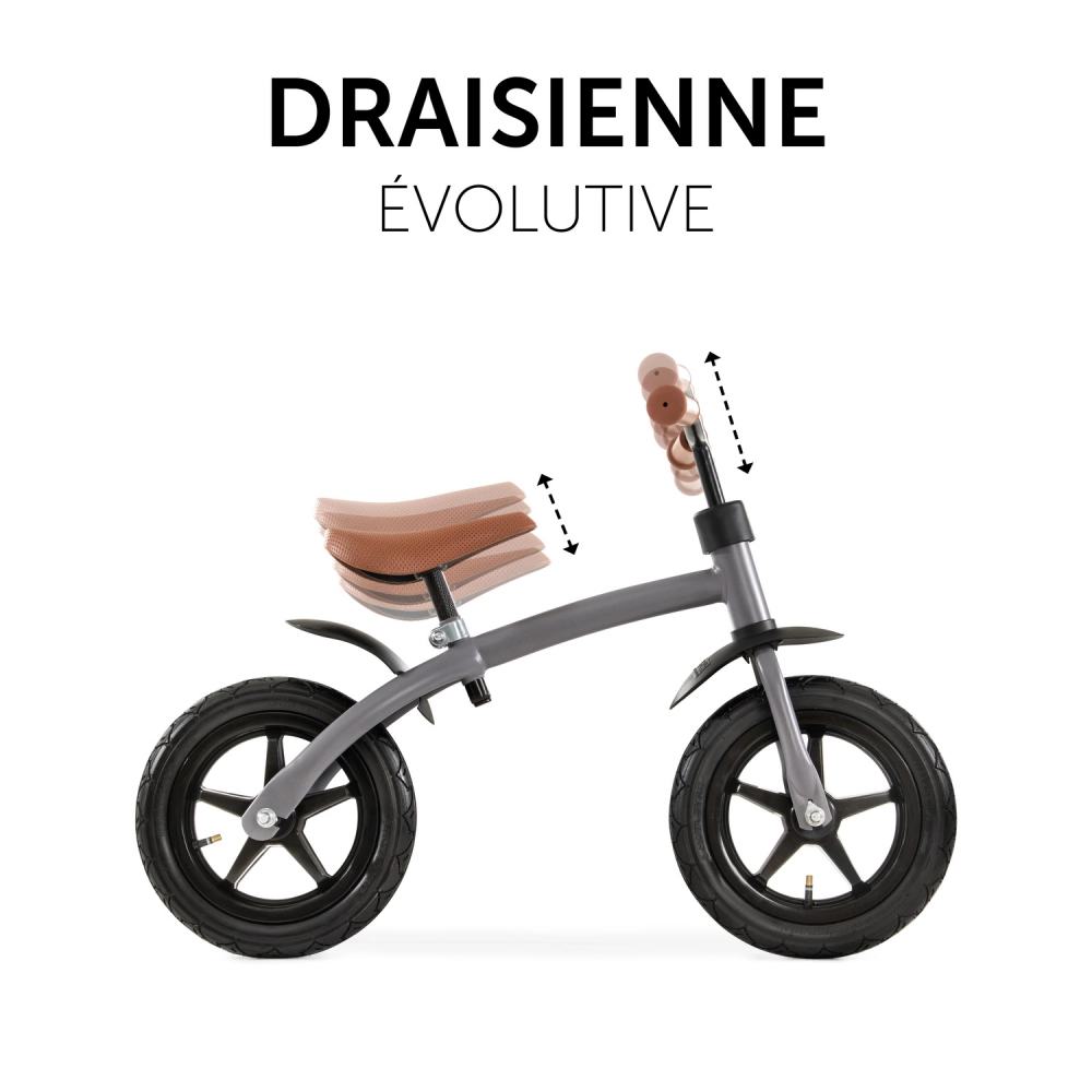 Draisienne Hauck E Z Rider 12 - Matt Grey