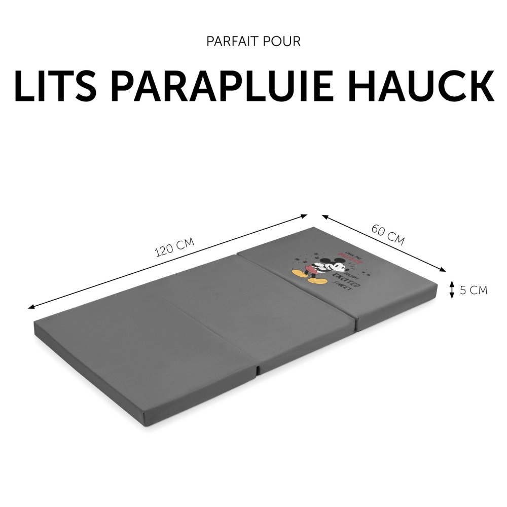 Matelas Lit Parapluie Hauck Sleeper - Mickey Mouse Grey