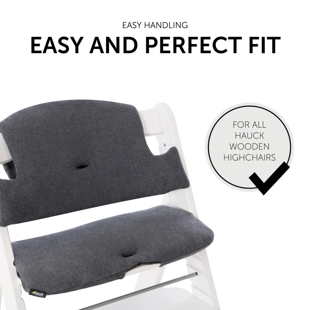 Coussin Chaise Haute Hauck Select - Jersey Charcoal