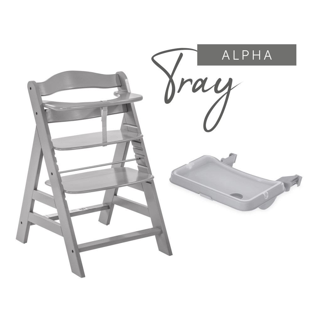 Plateau Repas Hauck Alpha - Grey