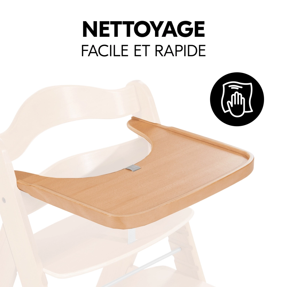 Plateau Repas Hauck Alpha Wooden - Natural