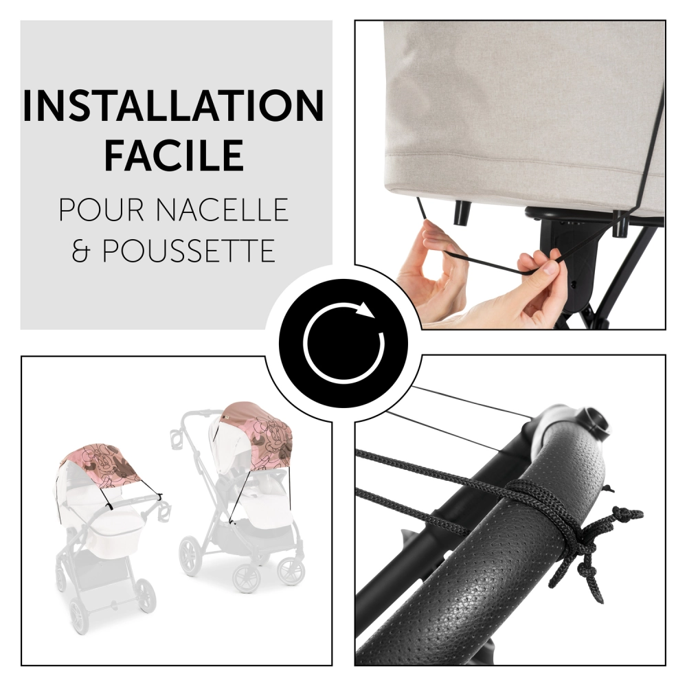 Pare-soleil universel pour poussette, pare-soleil d'extérieur, pratique