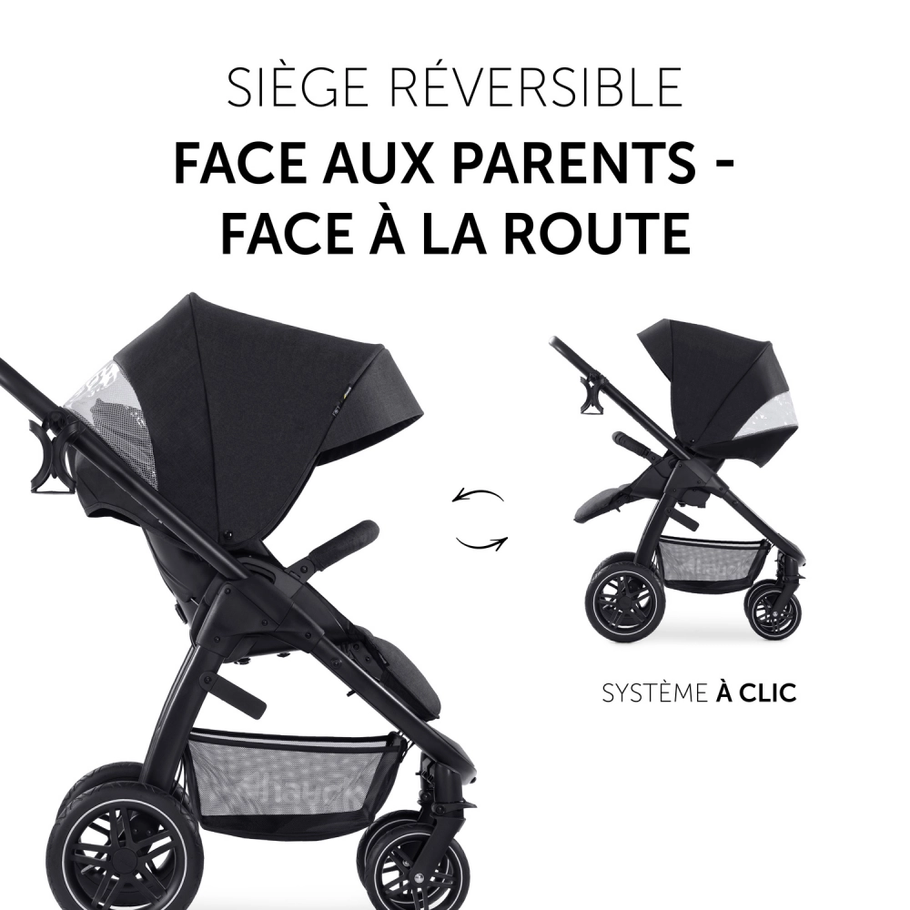 Poussette Hauck Saturn R Nacelle Melange Black Univers Poussette