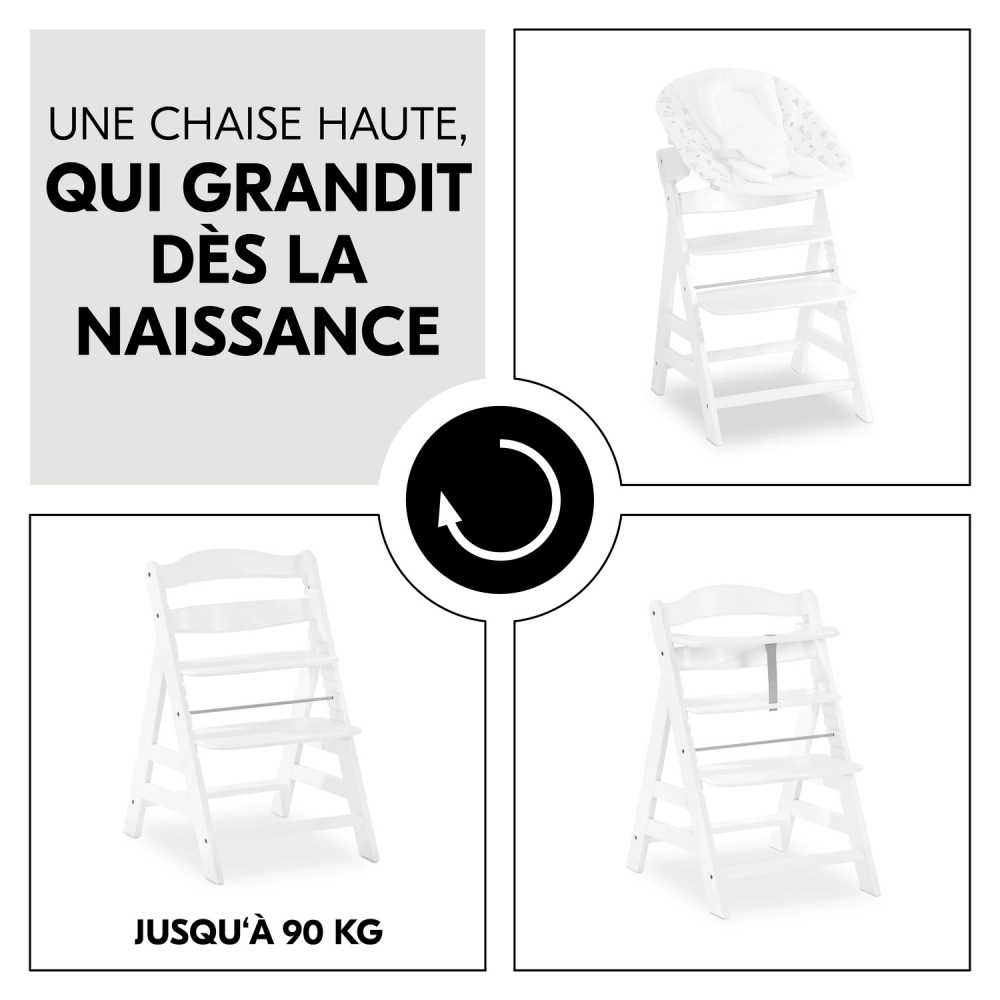 Chaise Haute Hauck Alpha+ - White