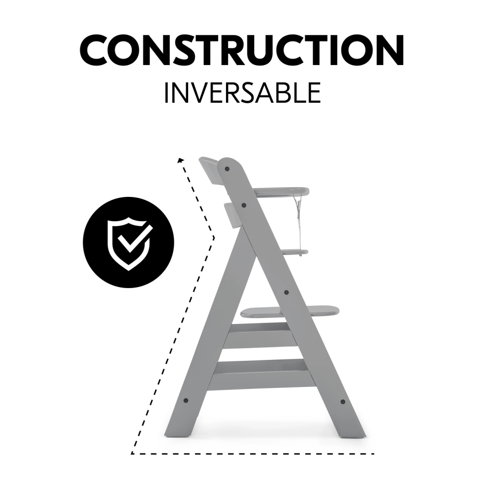 Chaise Haute Hauck Alpha+ - Grey