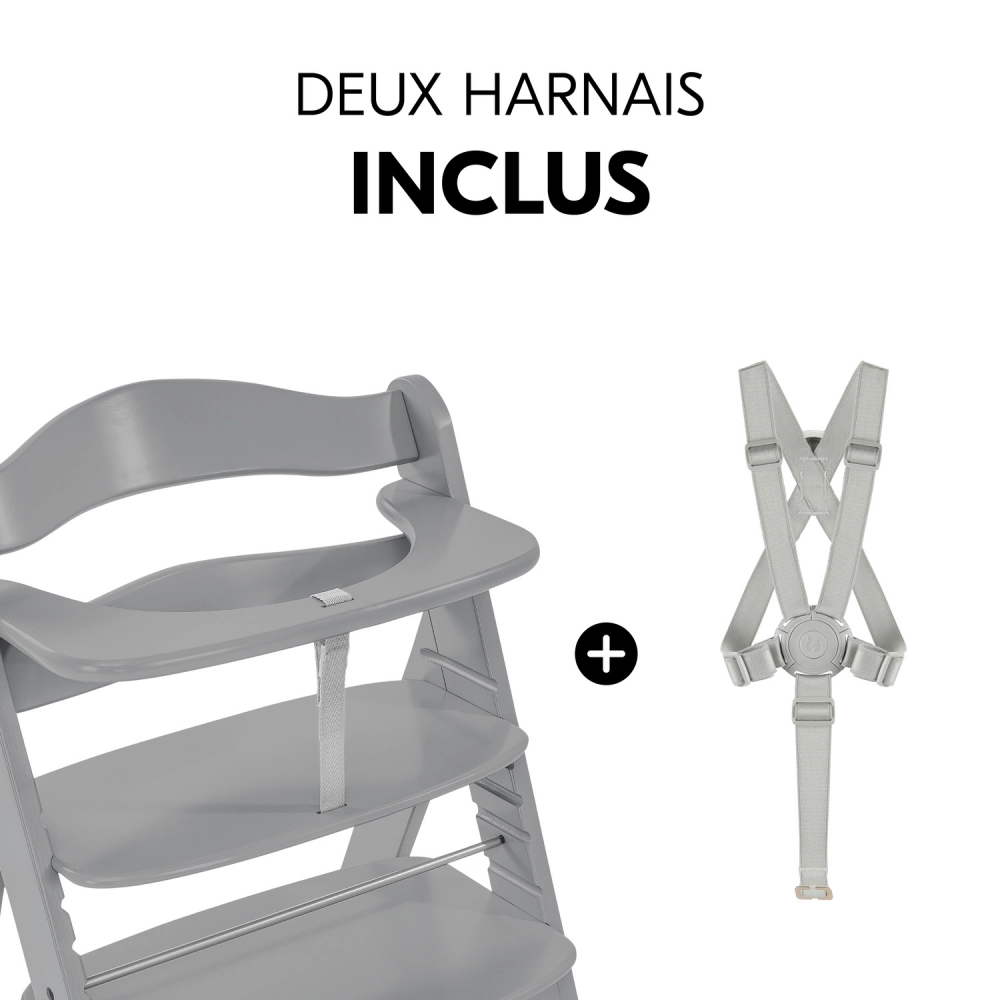 Chaise Haute Hauck Alpha+ - Grey