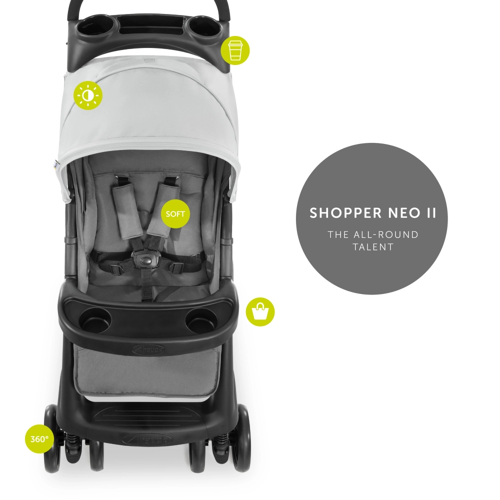 Poussette Hauck Shopper Neo II - Grey