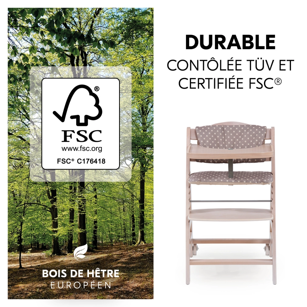 Chaise Haute Hauck Beta+ - Whitewashed