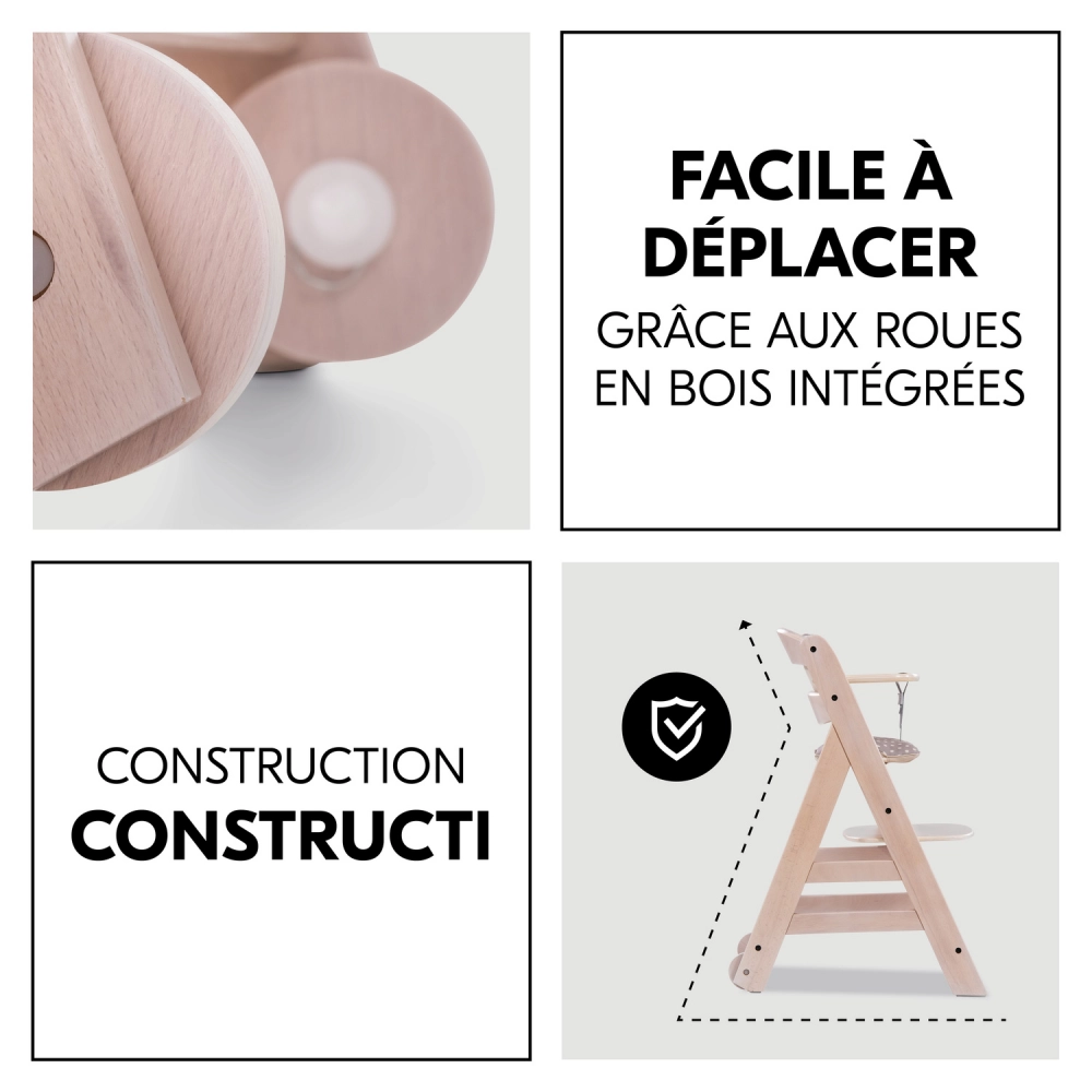 Chaise Haute Hauck Beta+ - Whitewashed