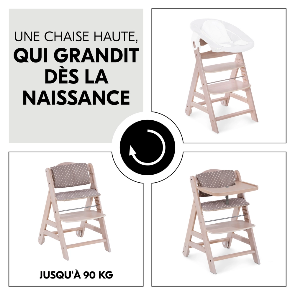 Chaise Haute Hauck Beta+ - Whitewashed