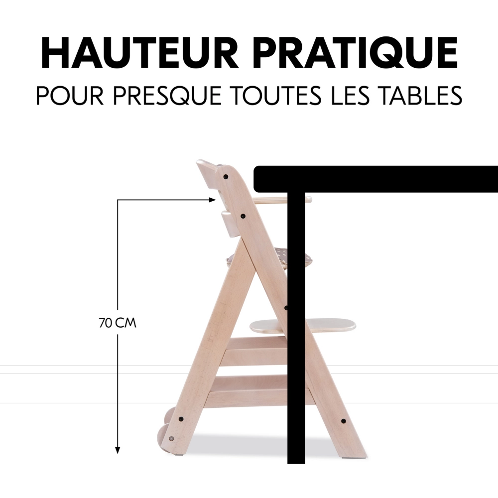 Chaise Haute Hauck Beta+ - Whitewashed