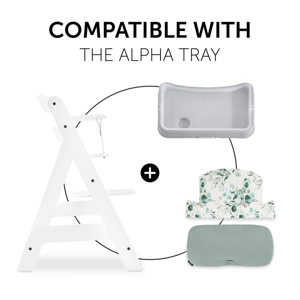 Coussin Chaise Haute Hauck Select - Jersey Leaves Mint