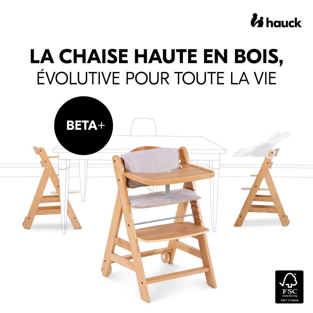 Chaise Haute Hauck Beta+ - Natural