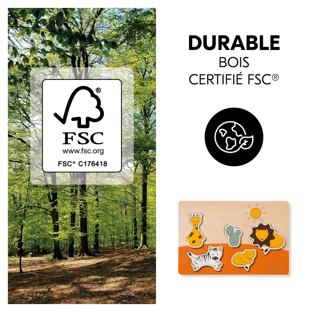 Jouets Puzzle N Fit Safari