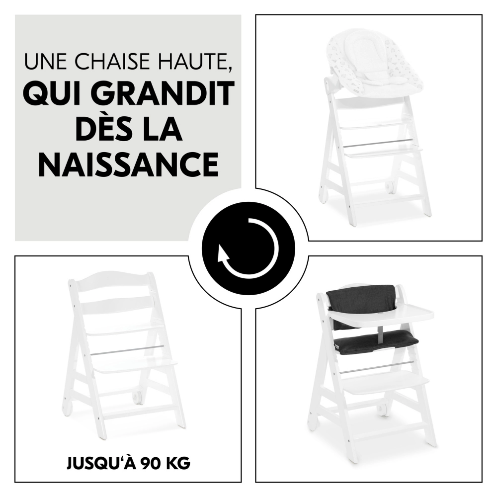 Chaise Haute Hauck Beta+ - White