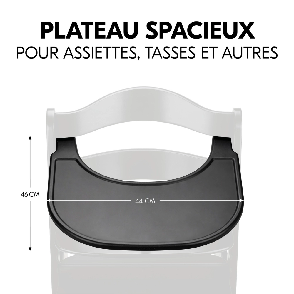 Plateau Repas Hauck Alpha Click - Black