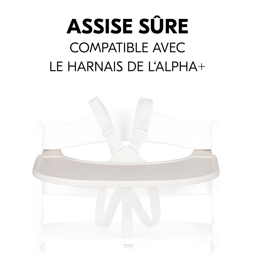 Plateau Repas Hauck Alpha Click - Speckle Beige