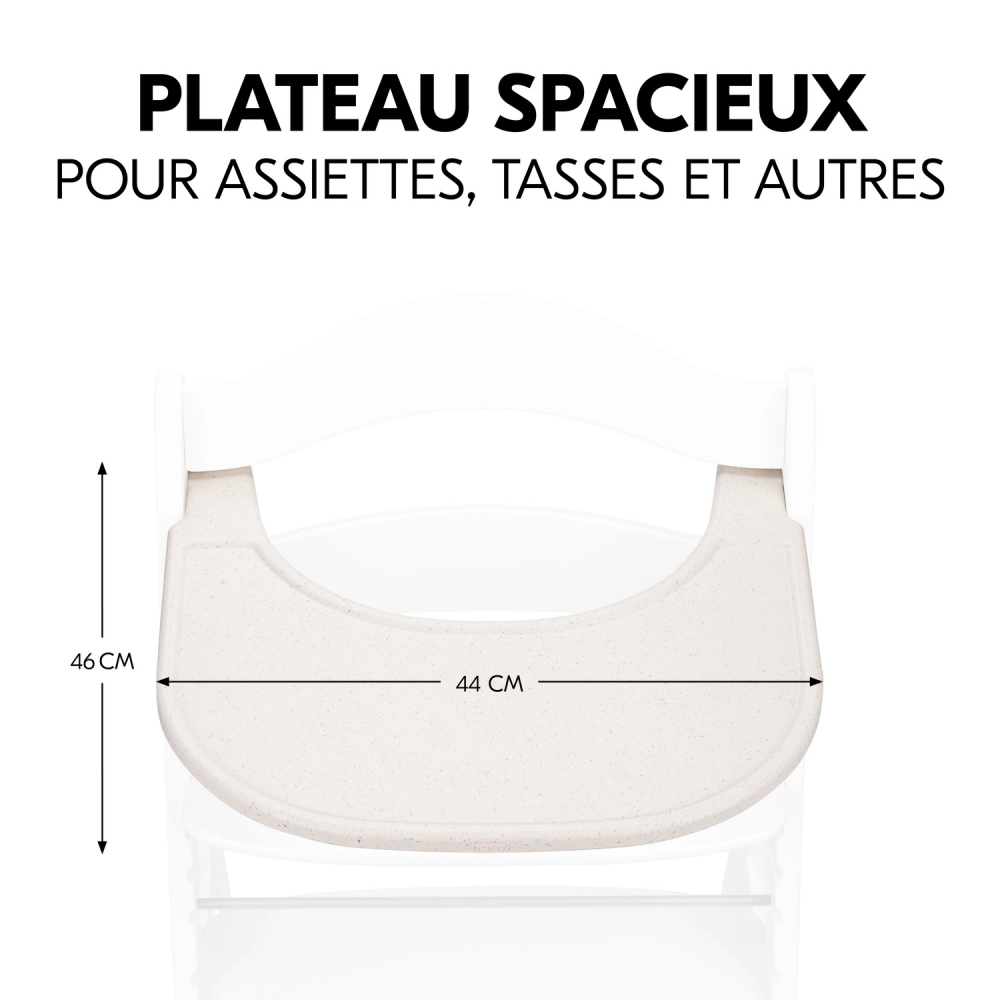 Plateau Repas Hauck Alpha Click - Speckle Beige
